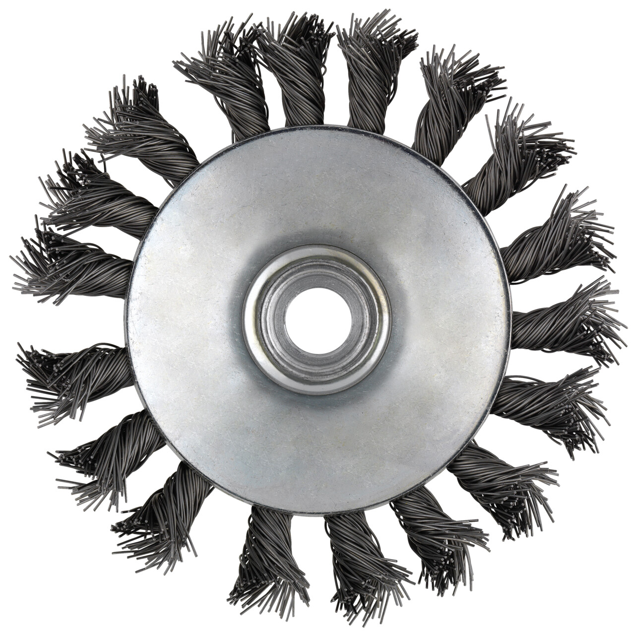 Tyrolit Cepillo cónico alambre trenzado 100x20xM14 S0,3 mm PREMIUM acero