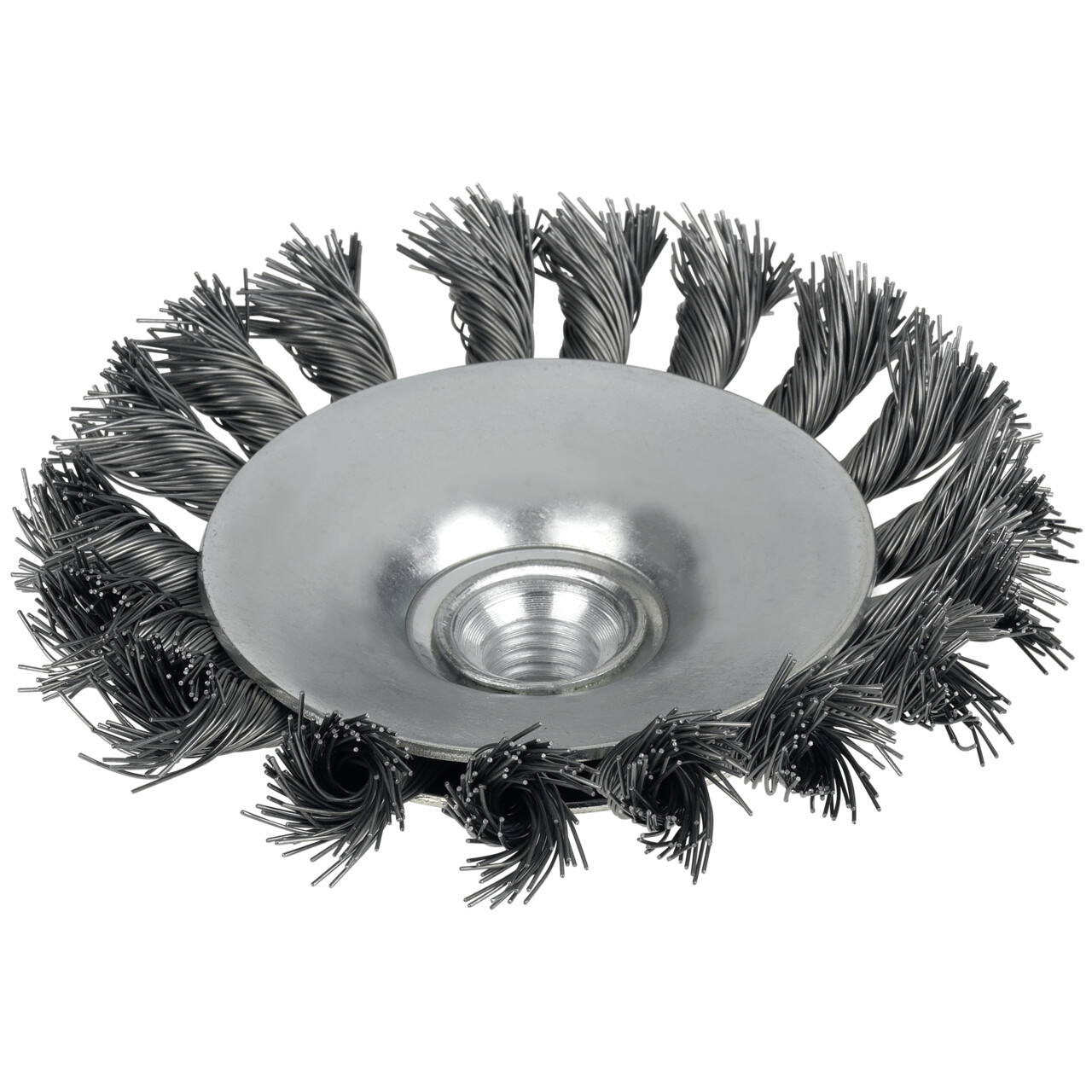 Tyrolit Cepillo cónico alambre ondulado 100x20xM14 SH0,5 mm BASIC acero