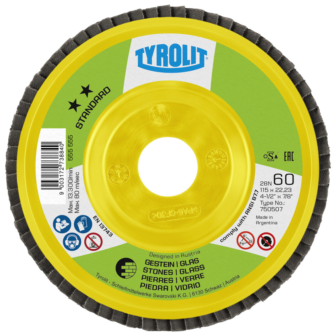 Arandelas dentadas STANDARD para sinterizado de piedra