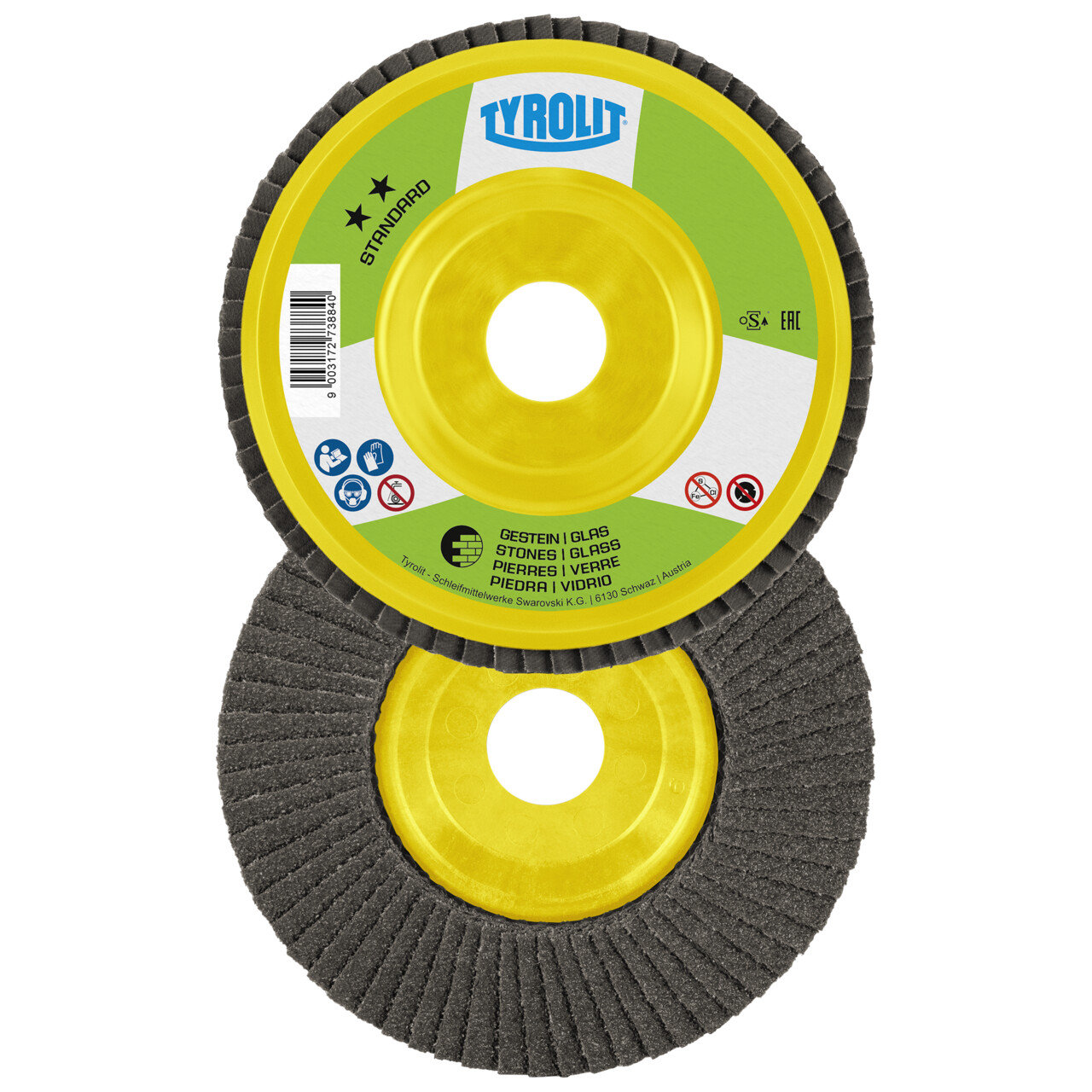 Tyrolit Disco de láminas recto 115x22,23 C80 STANDARD piedra