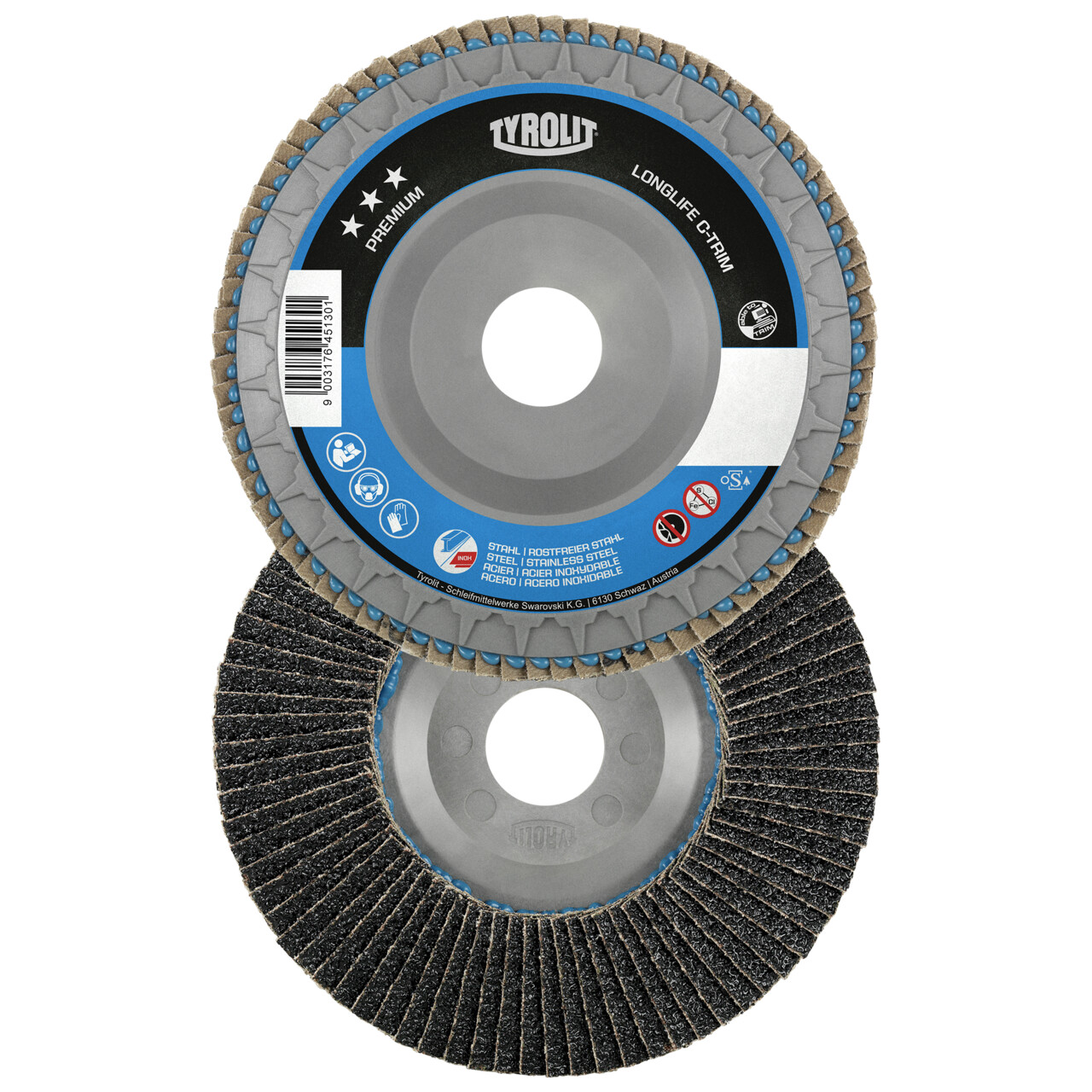 Discos de láminas PREMIUM LONGLIFE C-TRIM para acero y acero inoxidable