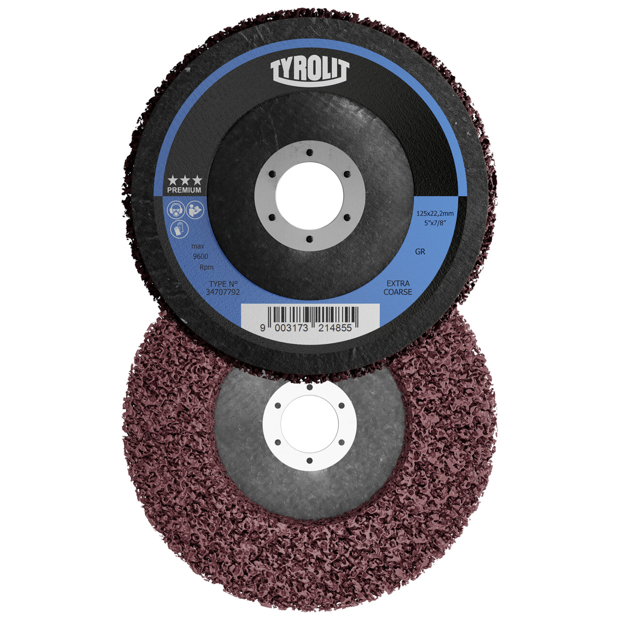 Discos de limpieza gruesos PREMIUM Strip-It en cuerpo soporte de fibra de vidrio de uso universal