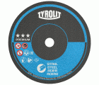 Tyrolit Discos de corte para acero 75 x 1 x 10 #41F 75x1x10 A100-BFM
