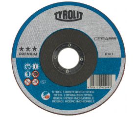 Tyrolit Discos de corte CERABOND para acero y acero inoxidable 150 x 1,6 #41F 150x1,6x22,23 CA46Q-BFKA