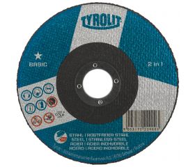 Tyrolit Discos de corte 2in1 para acero y acero inoxidable 230 x 1,9 #41C 230x1,9x22,23 A46Q-BFB