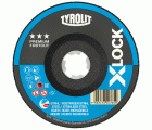 Tyrolit Discos de desbaste X-LOCK para acero y acero inoxidable 115 x 7 #27E 115x7x22,23/XL A30Q-BFP