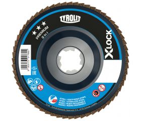 Tyrolit Discos de láminas X-LOCK para acero y acero inoxidable 125 #28SLN 125x22,23/XL ZA60Q-B