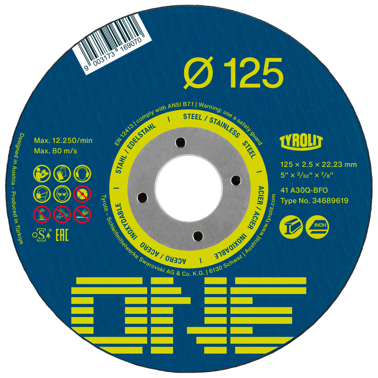 ONE Discos de corte 2in1 para acero y acero inoxidable