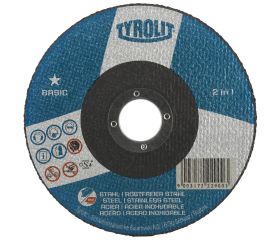 Tyrolit Disco de corte abombado 178x3x22,23 A30 BASIC acero/inox