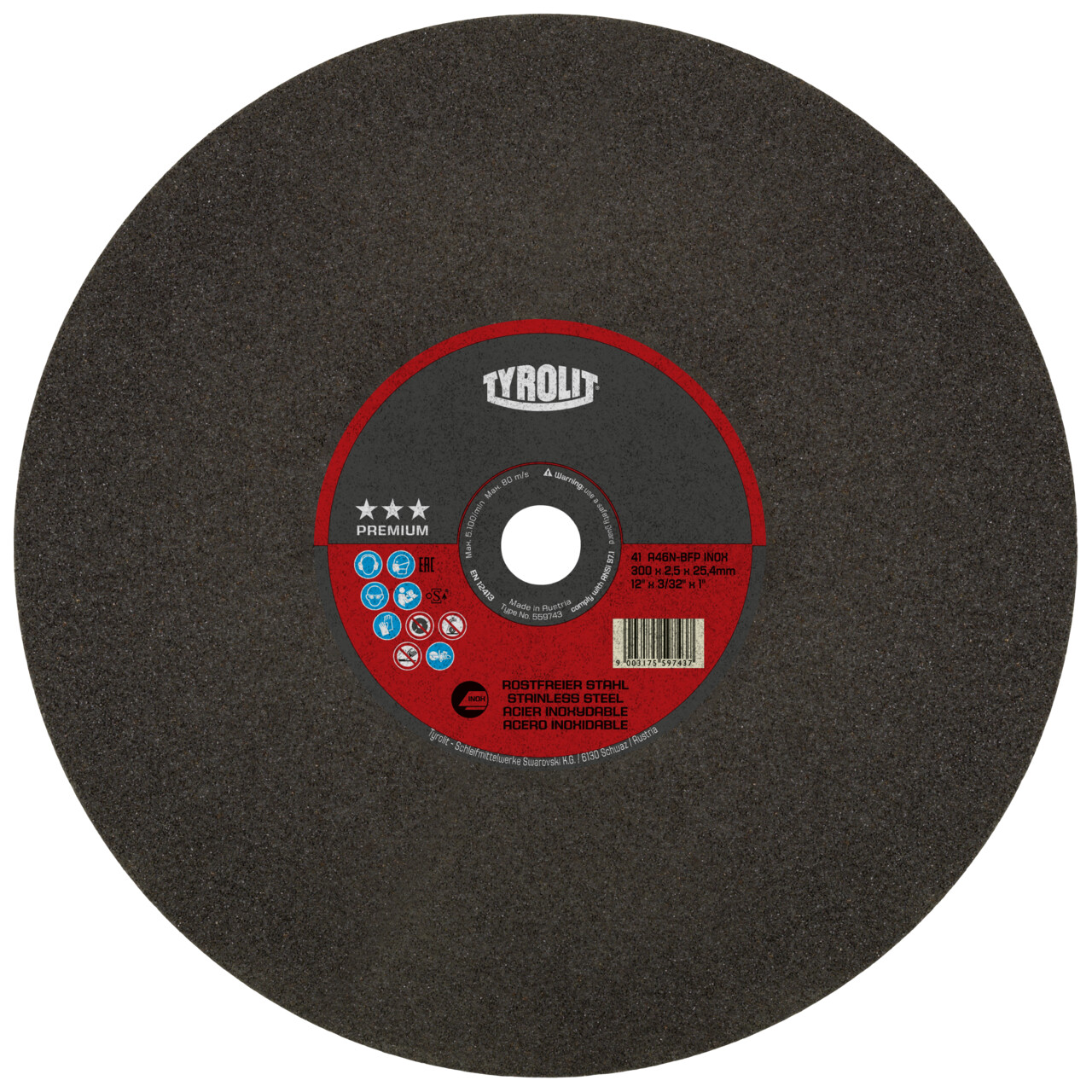 Discos de corte PREMIUM para acero inoxidable