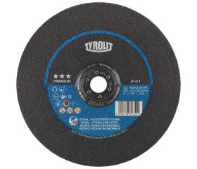 Tyrolit Disco de corte abombado 230x3x22,23 A30 PREMIUM acero/inox