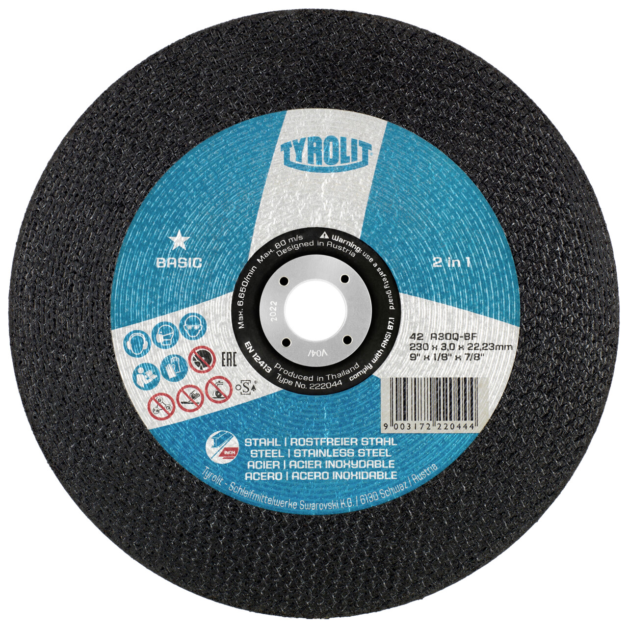 Discos de corte BASIC 2in1 para acero y acero inoxidable