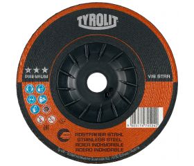 Tyrolit Discos de desbaste VIBSTAR para acero inoxidable 178 x 7 #27EV 178x7x22,23 A30R-BFX