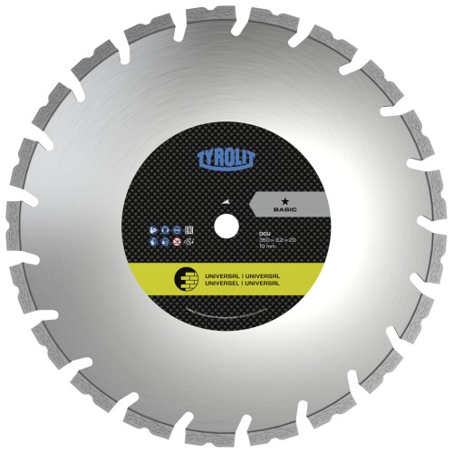 TYROLIT DCU Sierras para corte en seco 400x3,2/2,5x25,4 BASIC universales