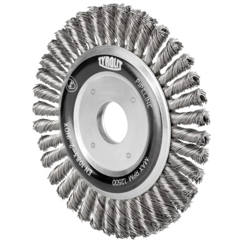 Tyrolit Cepillo redondo PIPELINER 125x6x21x22,2 DZ PREMIUM acero
