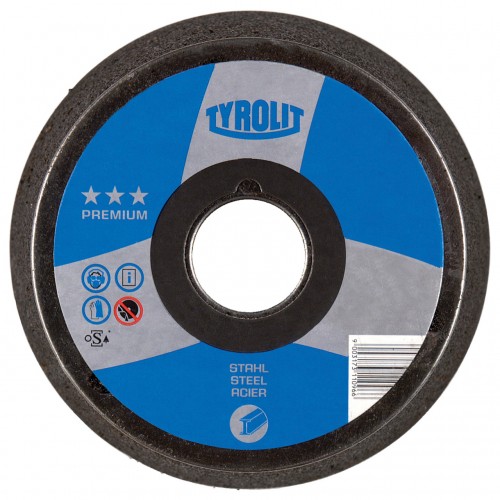 Tyrolit Muelas de vaso de resina sintética para acero 152 / 120 x 51 x 5/8" #11ZT 152x51x5/8" A16P4B84