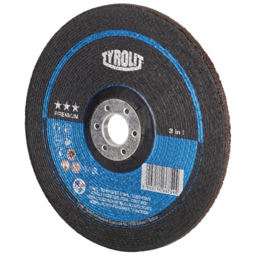 Tyrolit Disco de desbaste 125x7x22,23 mm ZA30Q PREMIUM acero/inox/fundición