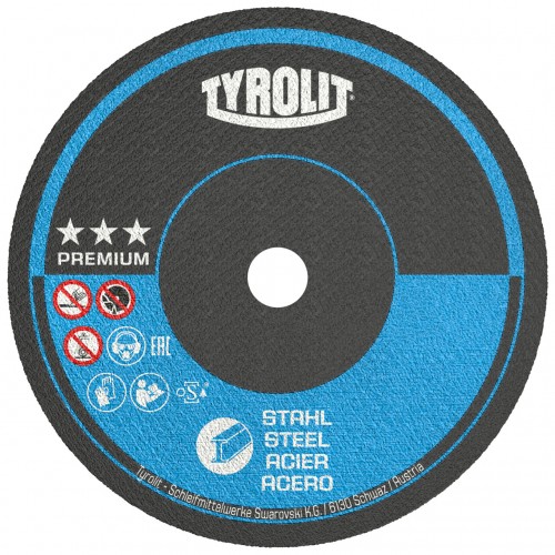 Tyrolit Discos de corte para acero 75 x 1 x 10 #41F 75x1x10 A100-BFM