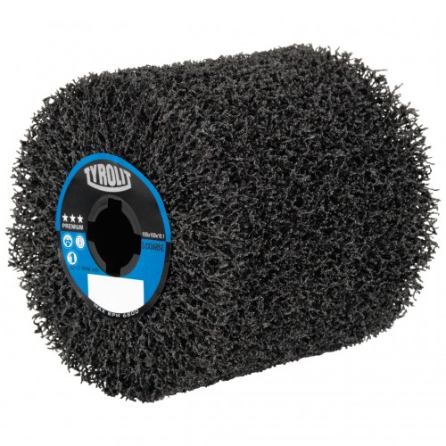 Tyrolit Rodillos de limpieza para acero, acero inoxidable y PVC 100 x 100 x 19,1 #1LA VL-G 100x100x19,1 S4 C COARSE P