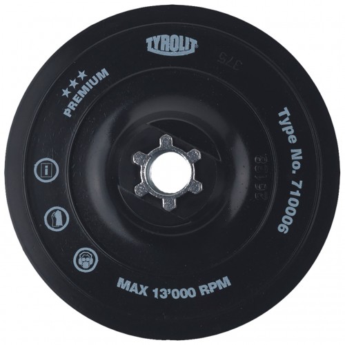 Tyrolit Platos de apoyo para discos TYROLIT Fast Change (TFC) 150 #PAD 150 5/16-M8 P TFC21 HARD