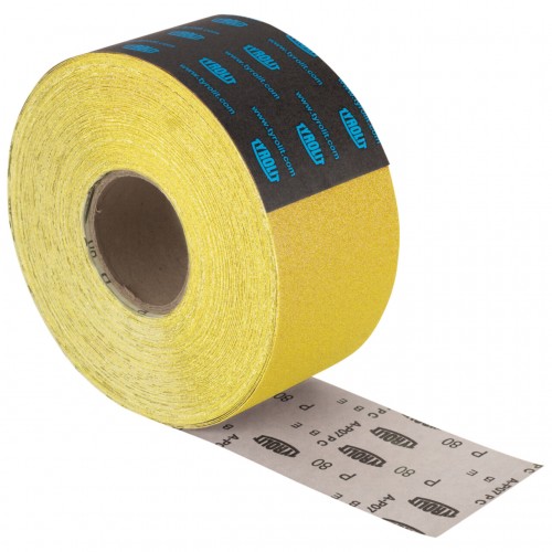 Tyrolit Rollos de papel A-P21 D para plástico, madera, pintura y barniz 115 x 50 #ROLL P D 115x50M A60 P21
