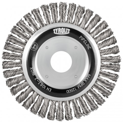 Tyrolit Cepillos redondos para conductos para acero 178 x 6 x 29 #1RDZ 178X6X29X22,2 SH0,5 PIPELINER P