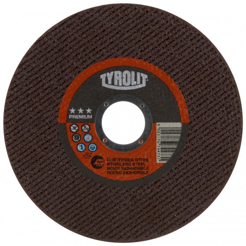 Tyrolit Discos de corte para acero inoxidable 115 x 1,0 #41F 115x1x22,23 A60R-BFP