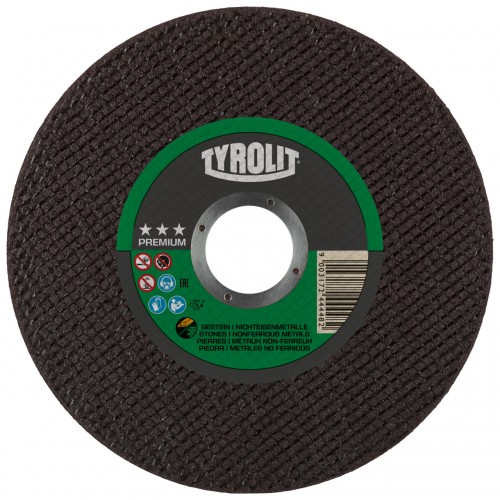 Tyrolit Discos de corte para metales no férricos y piedra 115 x 1,0 #41F 115x1x22,23 C60S-BFP