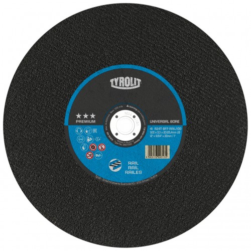 Tyrolit discos de corte #41FH 350x3,8x20/25,4 A24T-BFPRAIL 100