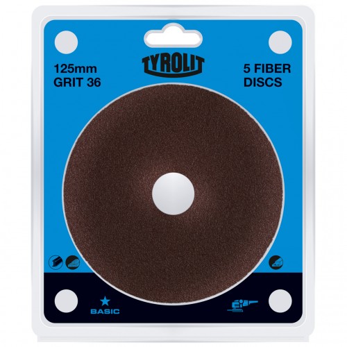 Tyrolit discos de fibra #DISC V 125x22 A24 B02 S4 [25]