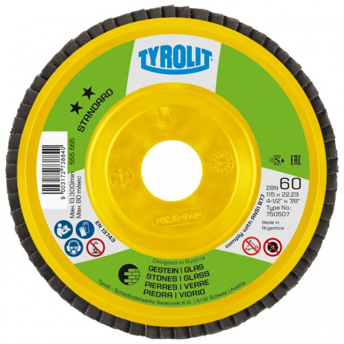 Tyrolit discos de láminas #28XLN 115x22,23 C60U-B