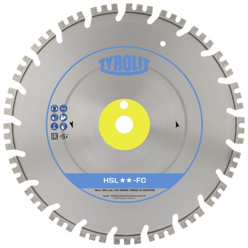 TYROLIT HSL-FC Disco para cortadora manual 350x4,2/2,4x25,4 STANDARD hormigón