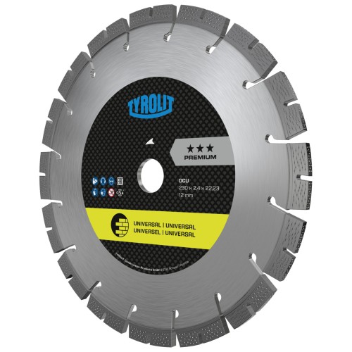 Tyrolit DCU Sierras para corte en seco 125x2,4/1,8x22,23 PREMIUM universales