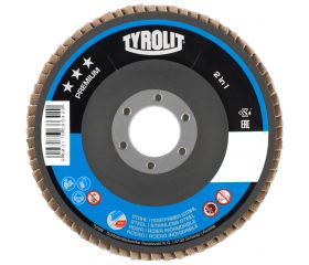 Tyrolit Discos de láminas 2in1 para acero y acero inoxidable 150 #27SLA 150x22,2 ZA40Q-B