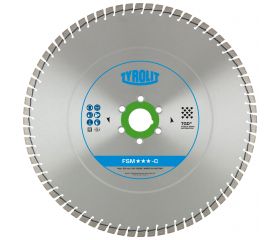 TYROLIT FSM-C Sierra de diamante para suelos 450x5x25,4 PREMIUM hormigón curado