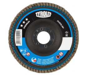 Tyrolit Discos de láminas OVERLAP para acero y acero inoxidable 125 #27SLA 125x22,2 ZA60Q-B