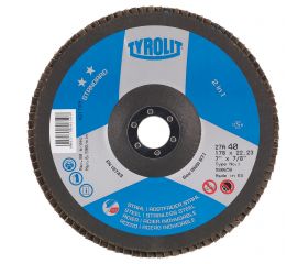 Tyrolit Discos de láminas 2in1 para acero y acero inoxidable 178 #27XLA 178x22,2 ZA40Q-B