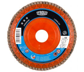 Tyrolit Discos de láminas LONGLIFE para acero y acero inoxidable 125 #28SLN 125x22,23 ZA40Q-B