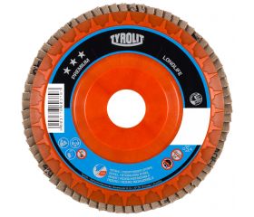 Tyrolit Discos de láminas LONGLIFE para acero y acero inoxidable 125 #28SLN 125x22,23 ZA120Q-B