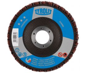 Tyrolit Discos de láminas COMBI para acero y acero inoxidable 125 #27PLCA 125x22,23 120-M