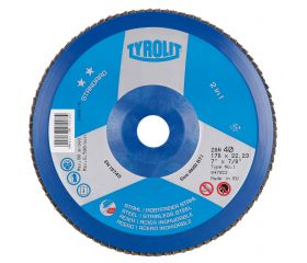 Tyrolit Discos de láminas 2in1 para acero y acero inoxidable 178 #28XLN 178x22,2 ZA40Q-B
