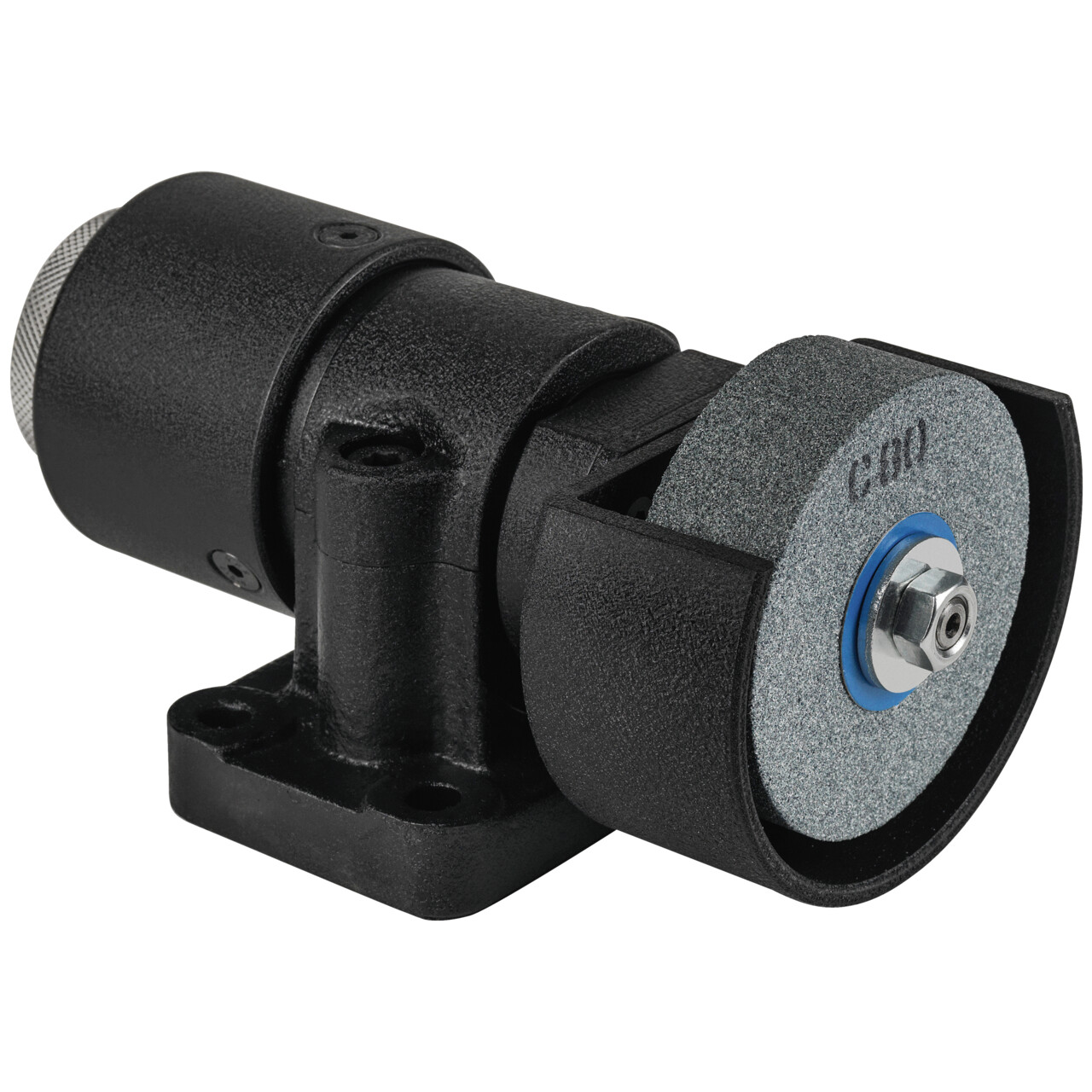 Dispositivo repasador con dispositivo de frenado para discos abrasivos de diamante y CBN