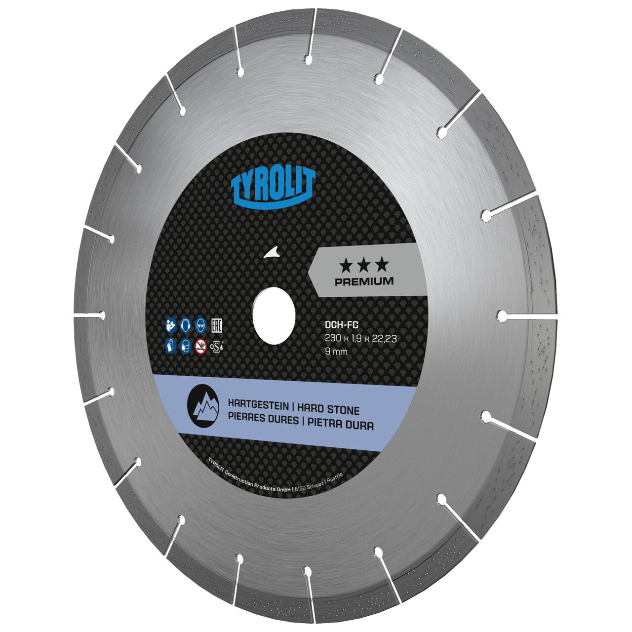 Tyrolit DCH-FC Sierras para corte en seco 115x1,2x22,23 PREMIUM piedra dura