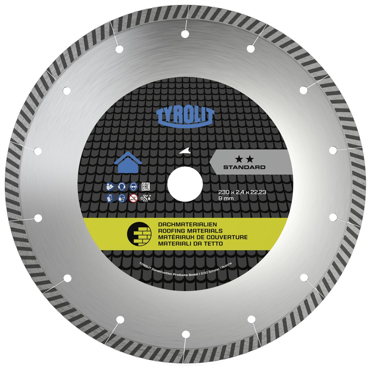 STANDARD Sierra de tejador para todos los materiales de cobertura comunes