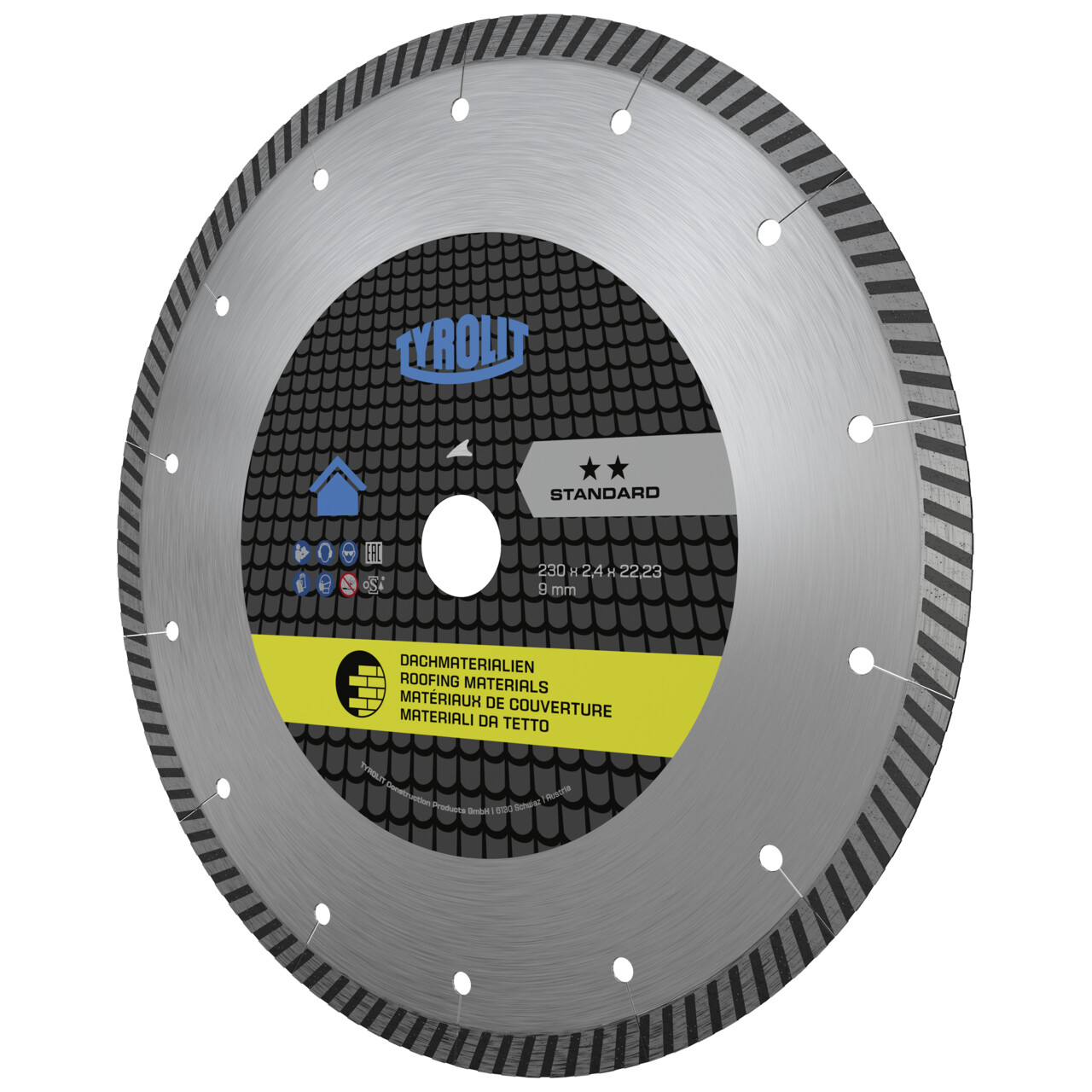 Tyrolit Sierra de tejador 230x2,4x22,23 STANDARD materiales de cobertura