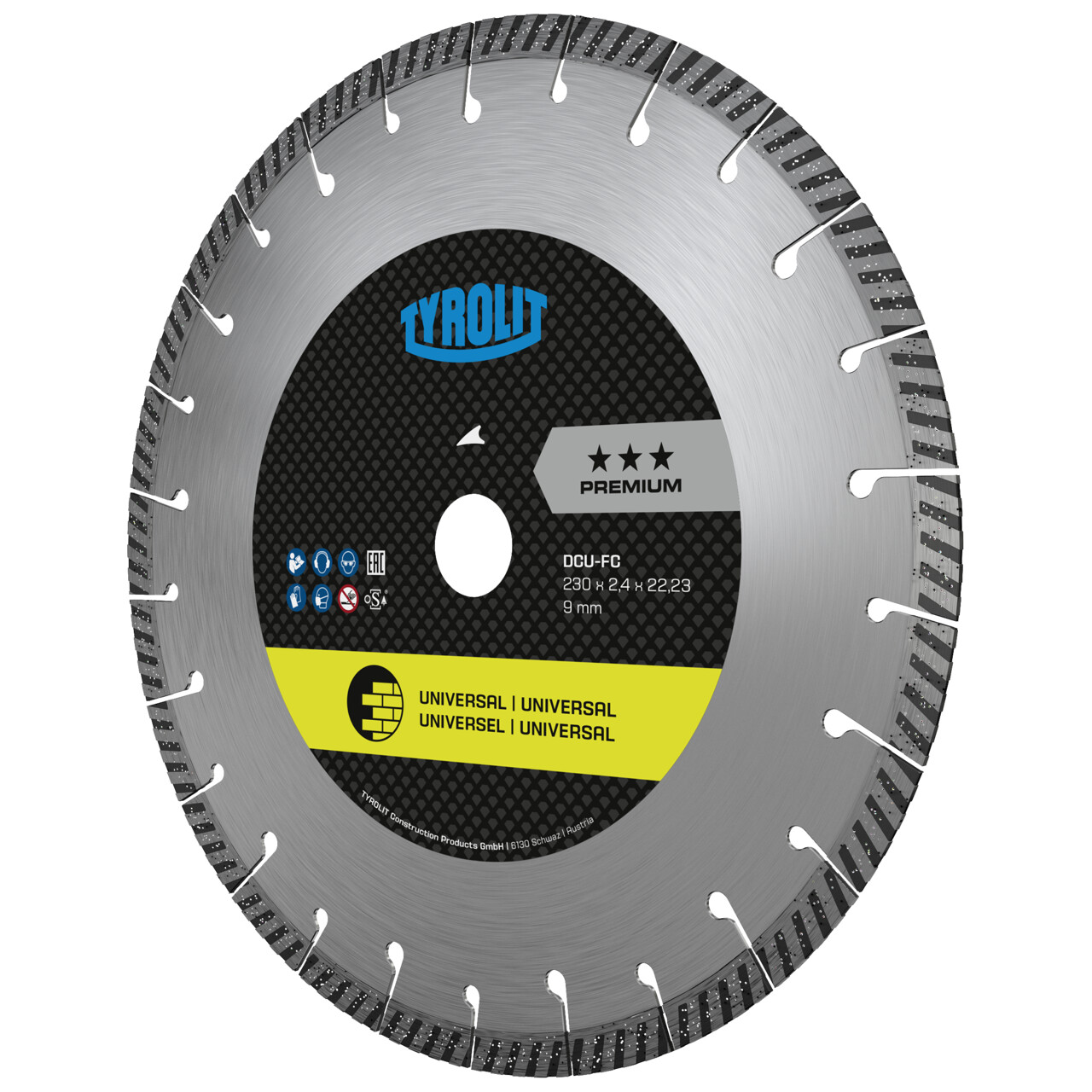 Tyrolit DCU-FC Sierras para corte en seco 115x2x22,23 PREMIUM universales