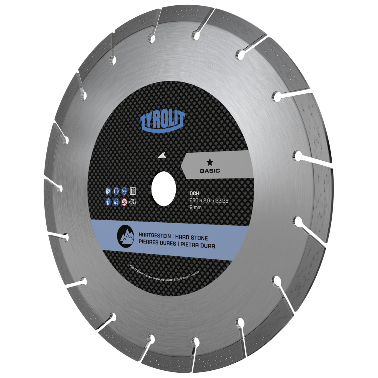 Tyrolit DCH Sierras para corte en seco 115x2x22,23 BASIC piedra dura