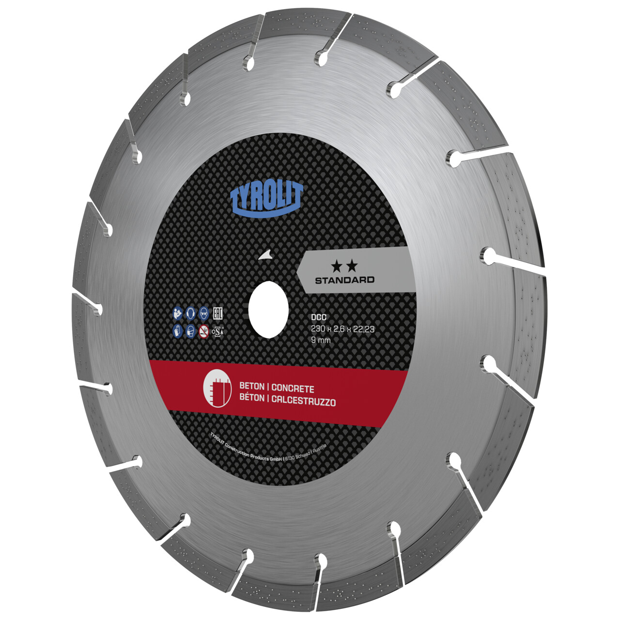 Tyrolit DCC Sierras para corte en seco 115x2x22,23 STANDARD hormigón