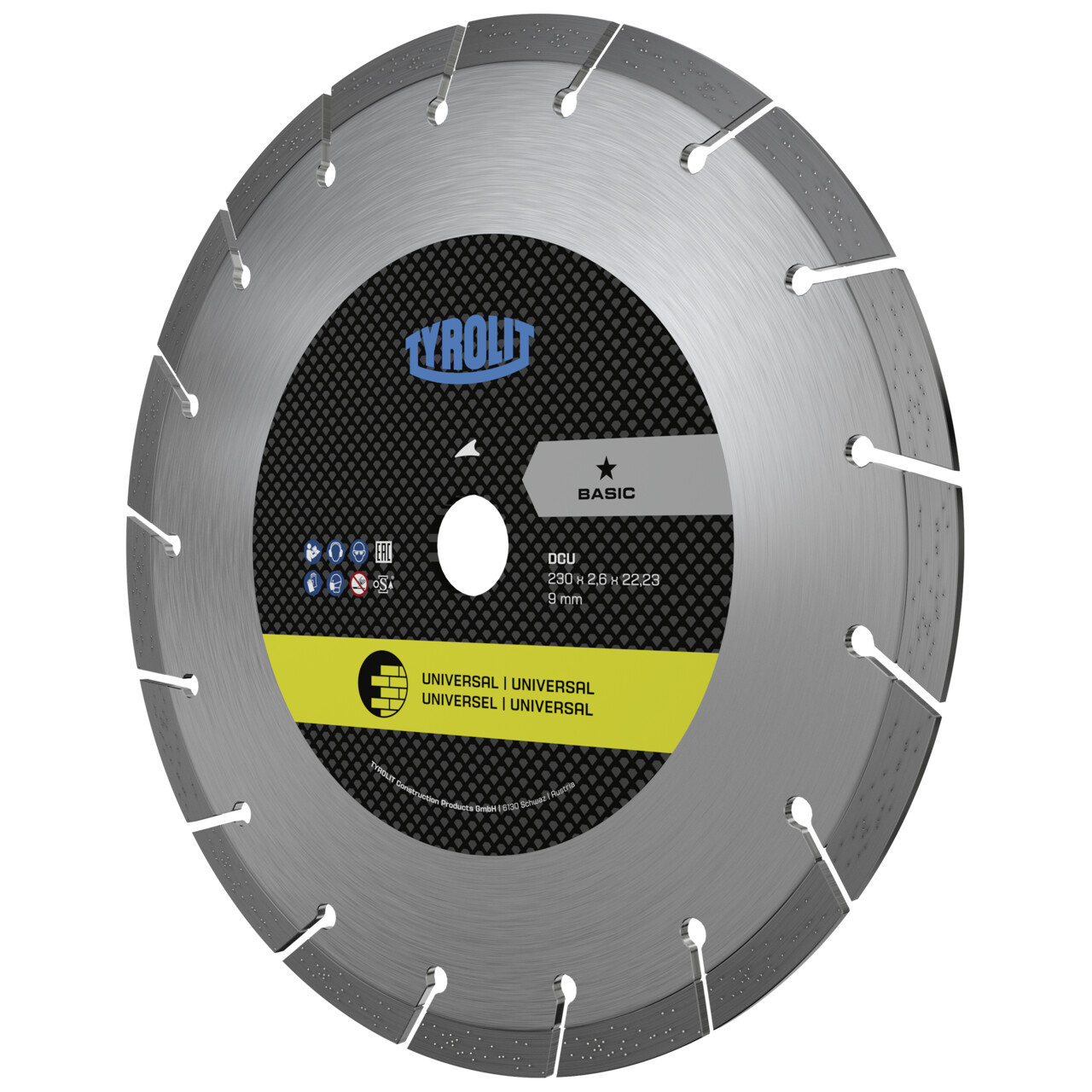 Tyrolit DCU Sierras para corte en seco 115x2x22,23 BASIC universales