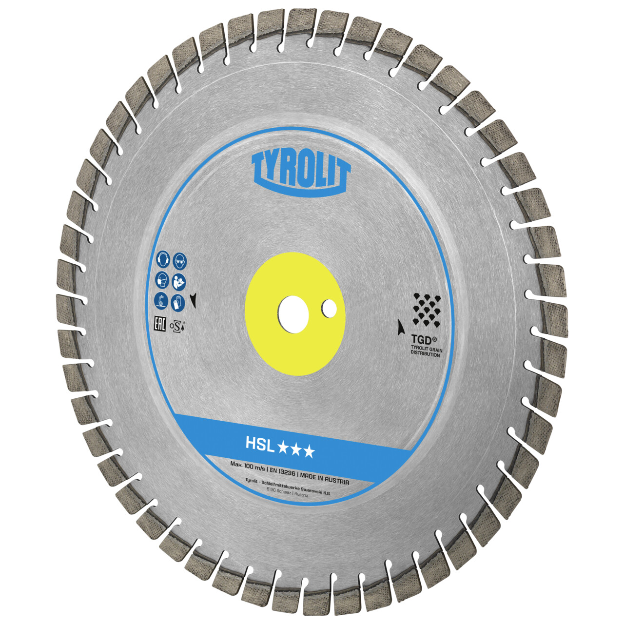 Tyrolit HSL Disco para cortadora manual 405x2,8/2,2x25,4 PREMIUM hormigón